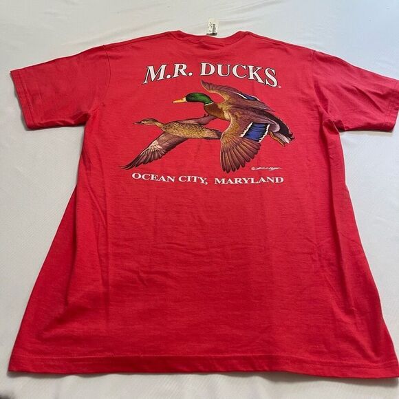 NWT MR Ducks Red T-Shirt Size Medium New - Picture 1 of 6